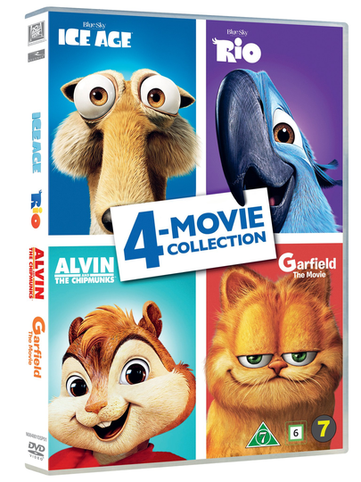 Ice Age / Rio / Alvin / Garfield 4-movie collection - DVD