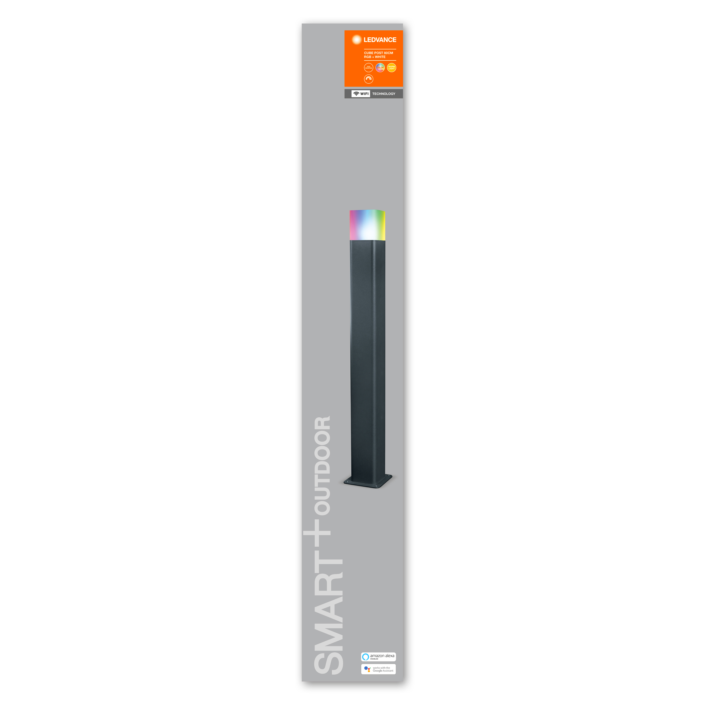 Ledvance - Smart+ Outdoor Cube RGBW - Post Light 80cm - Wifi