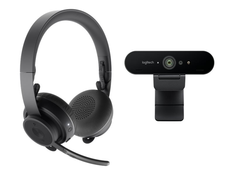 Logitech - Zone Wireless + Brio 4K webcam