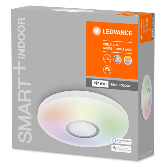 Ledvance - SMART+ Orbis Kite Ceiling Lamp RGBW 340mm White - WiFi