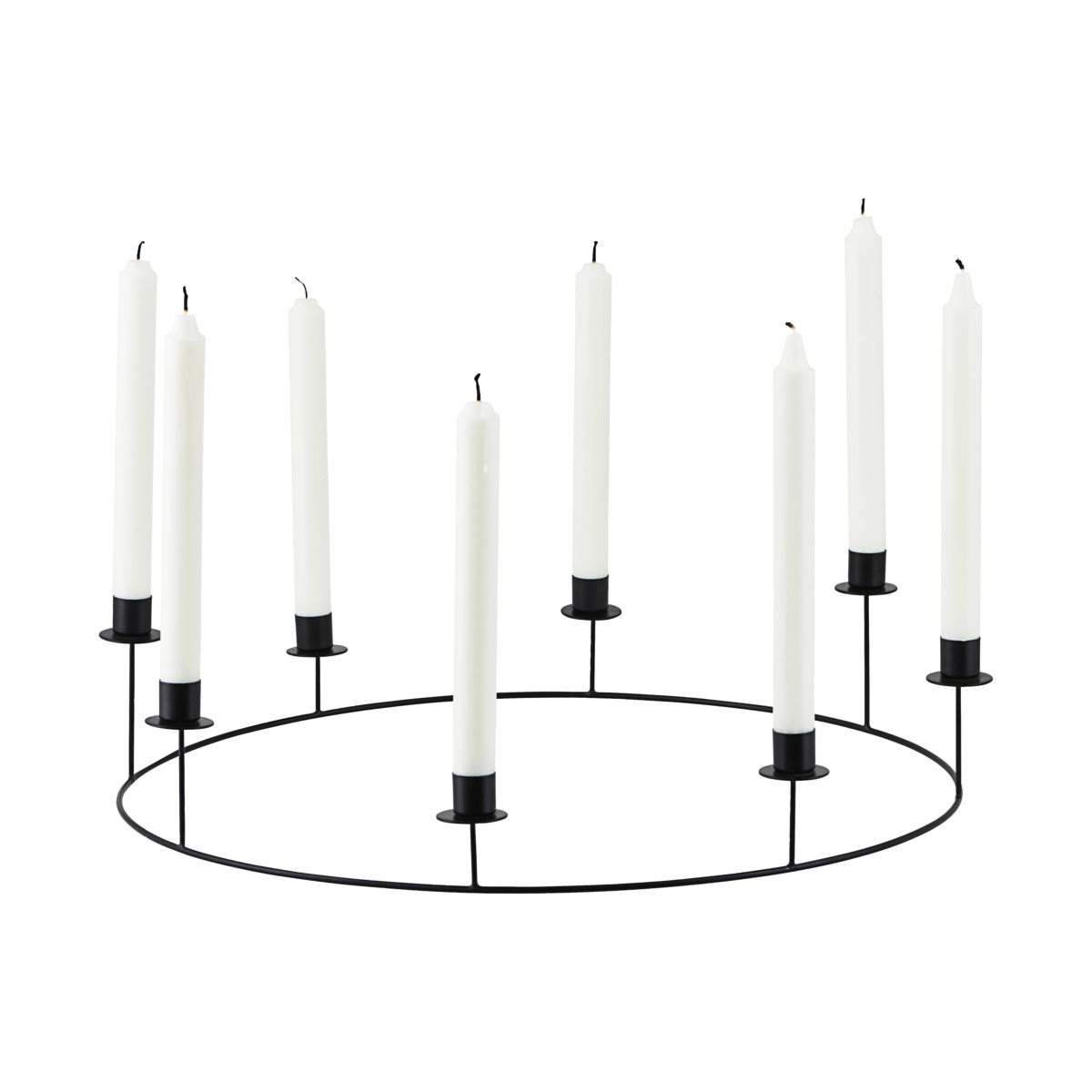 House Doctor - Candle stand, Ring - Black (205340861)