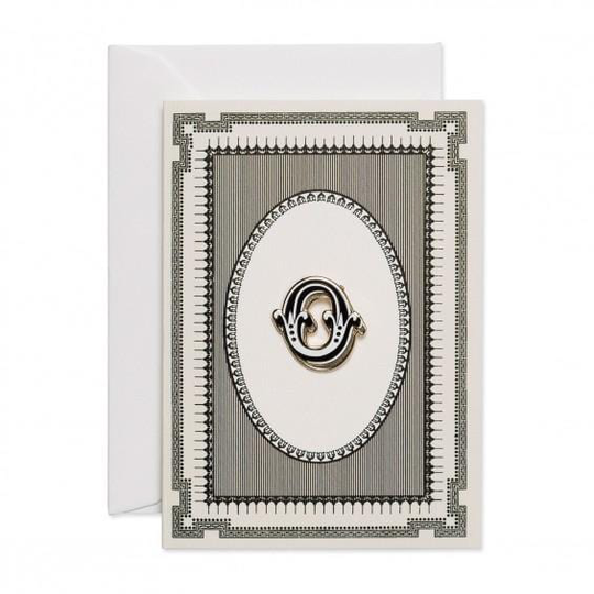 Alphabet Pin & Greeting Card, O