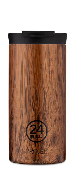 24 Bottles - Travel Tumbler 0,6 L - Sequoia Wood Print (24B658)