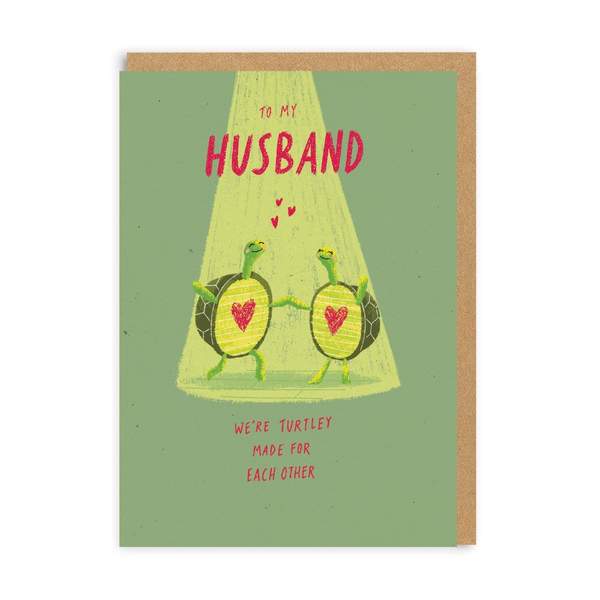 Husband Turtley Made For Each Other Greeting Card