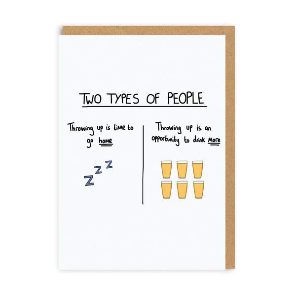 Two Types Of People Greeting Card