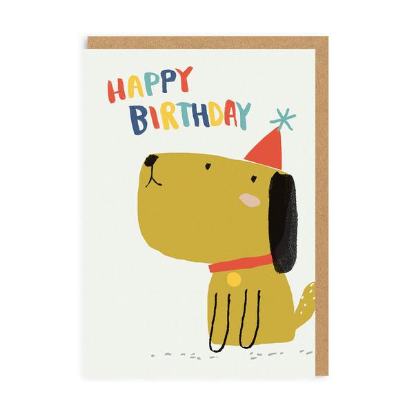 Happy Dog Birthday Card