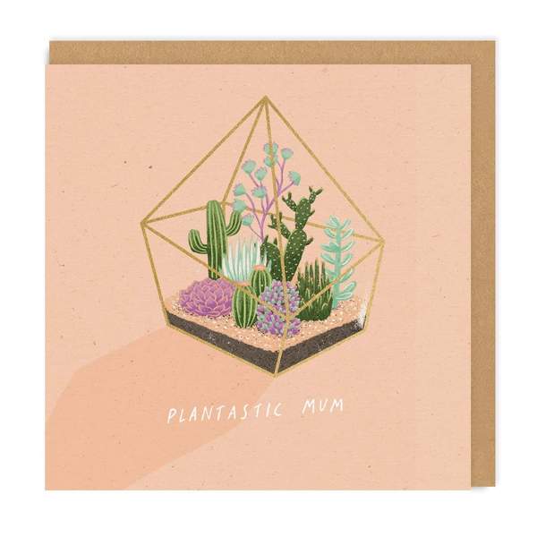 Plantastic Mum Square Greeting Card
