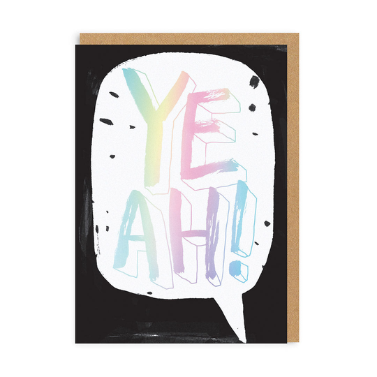 Yeah Greeting Card