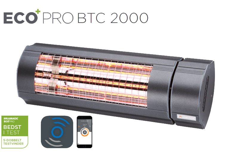 Solamagic - 2000 ECO+ PRO Patio Heater - Bluetooth Controlled - Antracite