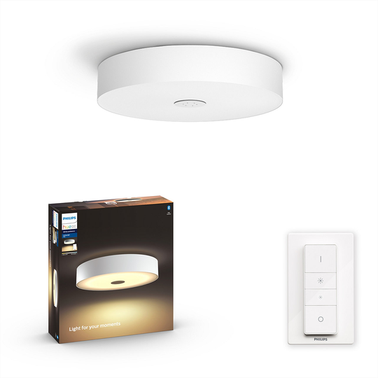 Philips Hue - Fair Hue Ceiling Lamp White - White Ambiance - Bluetooth Included Dimmer - E