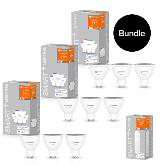 Ledvance - 3x 3Pack GU10 (9pcs in total) RGBW + Remote WiFi