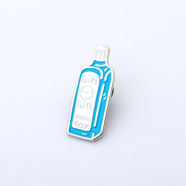 Gin Enamel Pin
