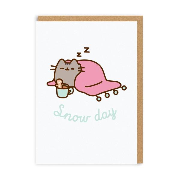Pusheen Snow Day Snuggle Christmas Card