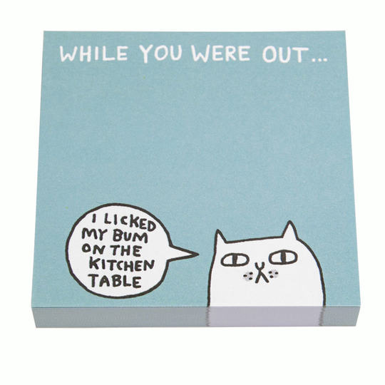 While You Were Out - Bum Sticky Notes