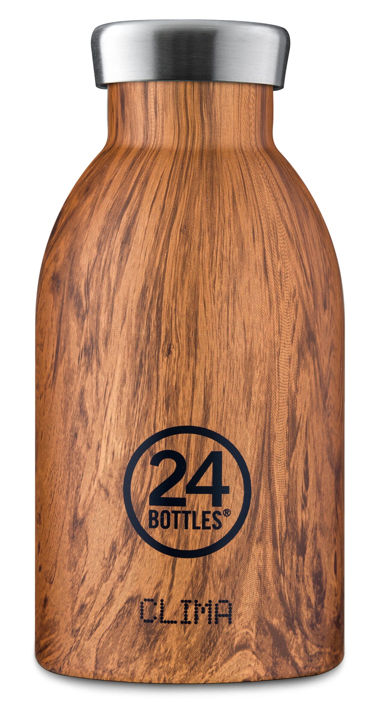 24 Bottles - Clima Bottle 0,33 L - Sequoia Wood Print
