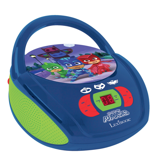 Lexibook - PJ Mask Portable CD player with Mic (RCD108PJM)