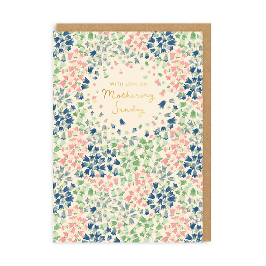 Mothering Sunday Bluebells Greeting Card