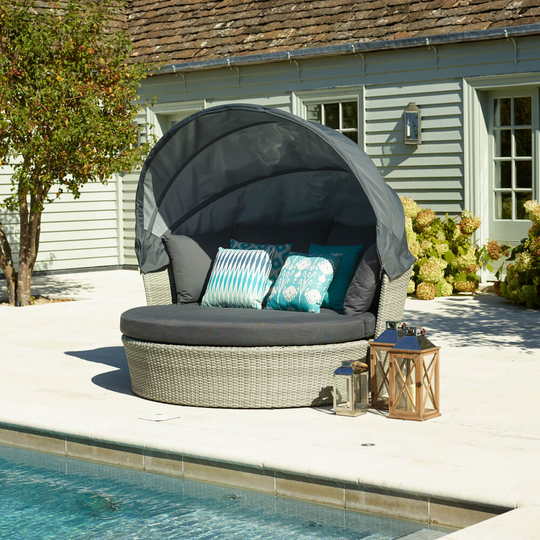 2021 Bramblecrest Monterey Daybed with Canopy - Dove Grey