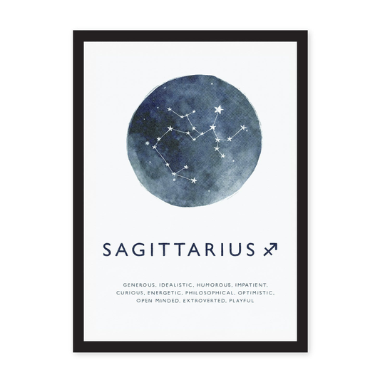 A4 Zodiac Riso Prints, Sagittarius