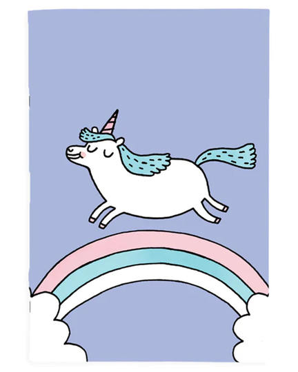 Magical Unicorn A4ish Notebook