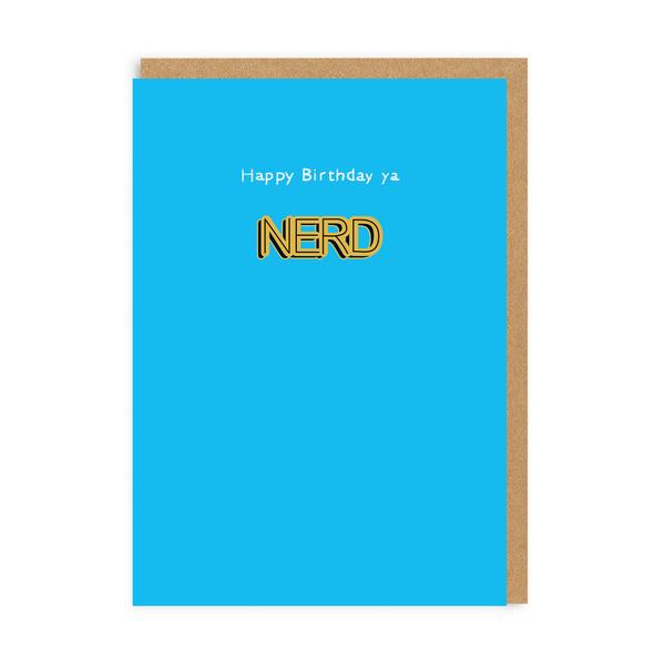 Ya Nerd Birthday Enamel Pin Greeting Card