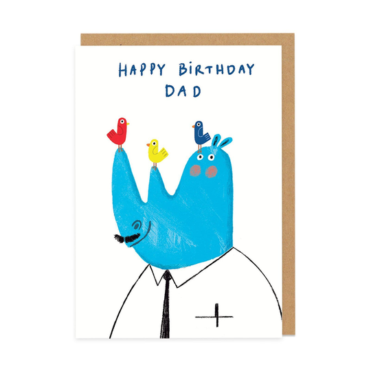 Dad Rhino Birthday Greeting Card