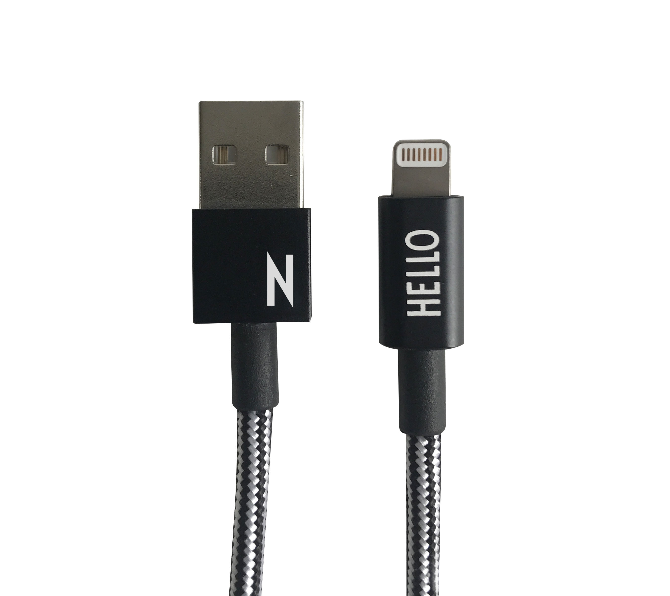 Design Letters - Lightning Cable 1 Meter N - Black (60201010N)
