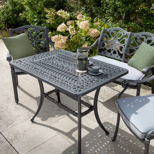 2021 Hartman Capri 4 Seater Coffee Set - Antique Grey/Platinum
