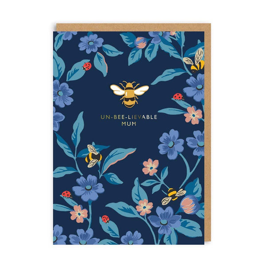 Un-bee-lievable Mum! Enamel Pin Greeting Card