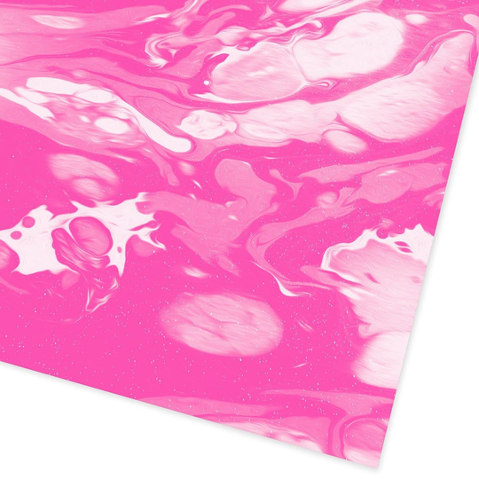 Neon Pink Marble Giftwrap