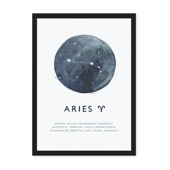A4 Zodiac Riso Prints, Aries