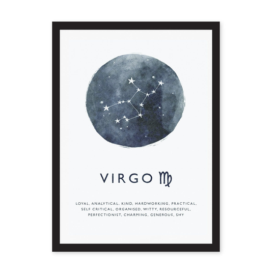 A4 Zodiac Riso Prints, Virgo