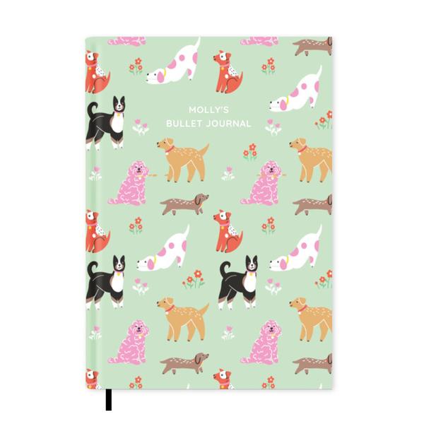 Dogs Personalised Notebook A5