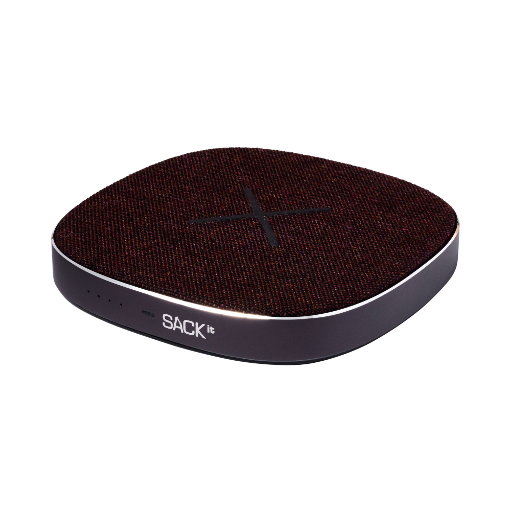 SACKit CHARGEit - Power Bank & Wireless Charger (Plum)