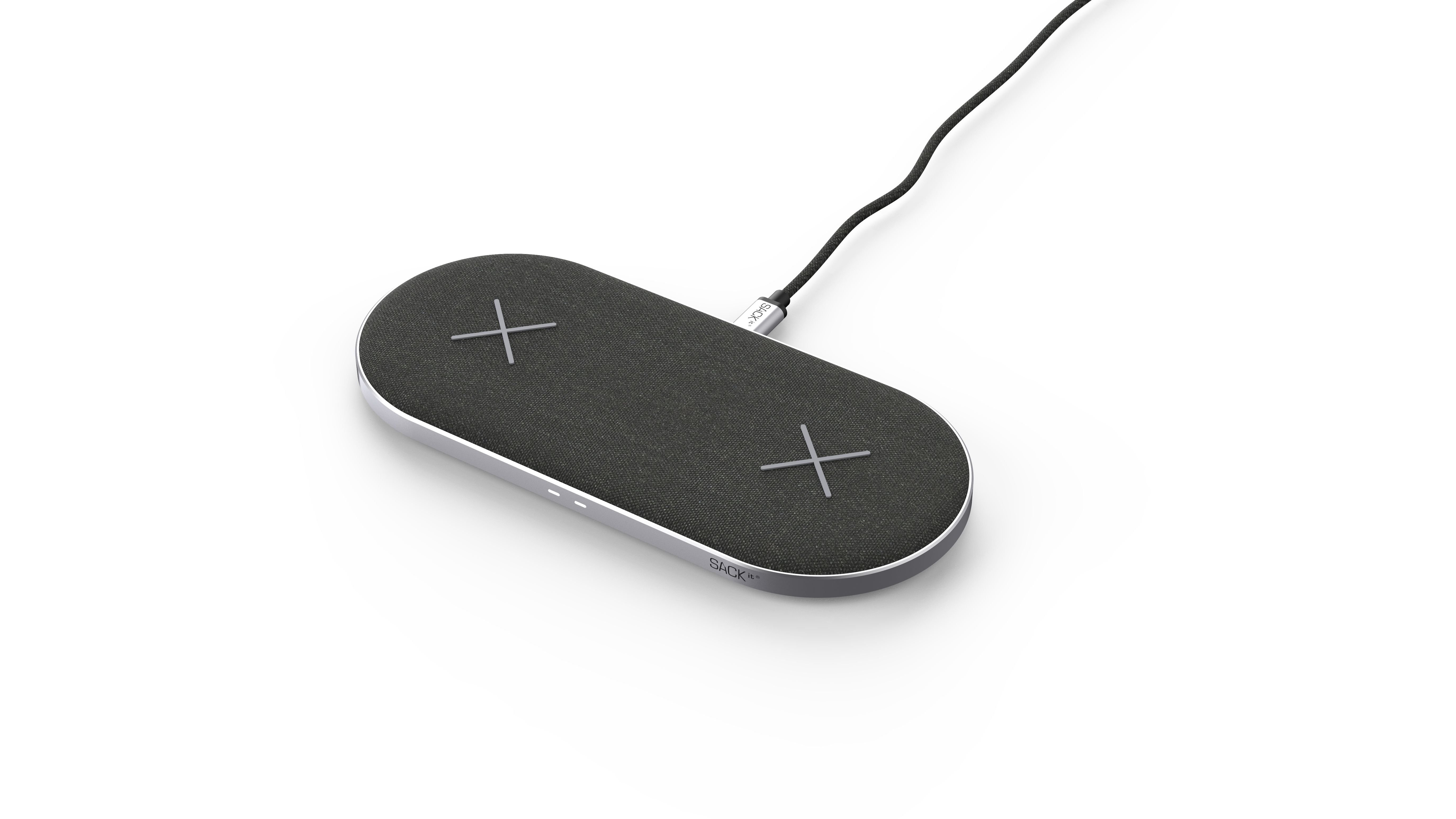 SACKit - CHARGEit Dual Dock - Wireless Charger - Black