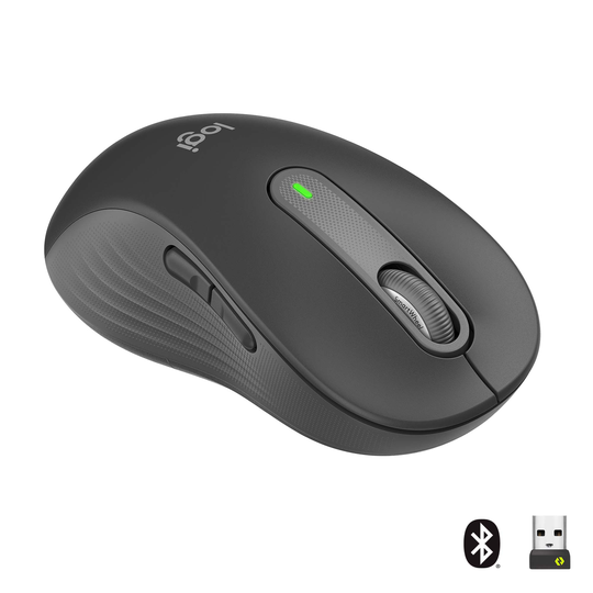 Logitech - M650 Signature - Large Wireless Mouse - Graphite ( Left Handed )