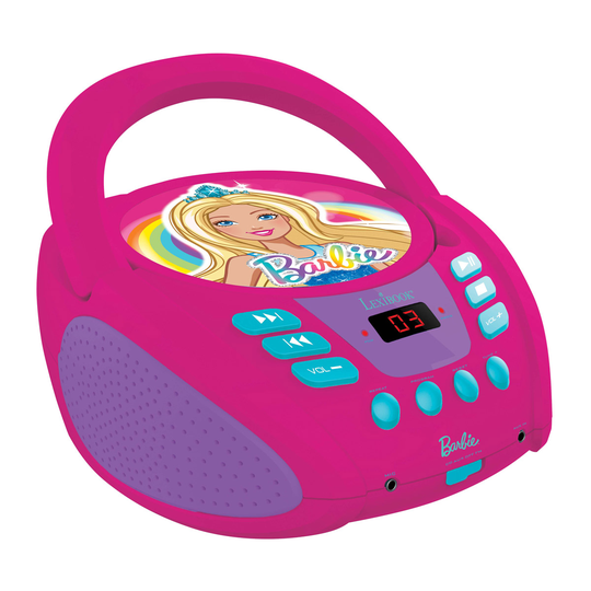 Lexibook - Barbie Portable CD player with Mic Jack (RCD108BB)