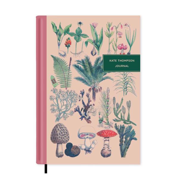 Vintage Illustrations Mushrooms Notebook A5 - Personalised