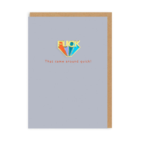 Fuck Enamel Pin Greeting Card
