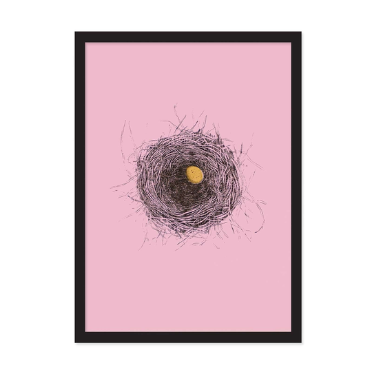 A4 Birds Nest Riso Print