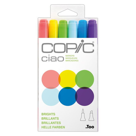 Copic Ciao Pens 6pcs Set - Brights