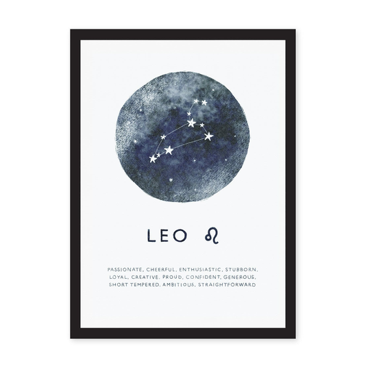 A4 Zodiac Riso Prints, Leo