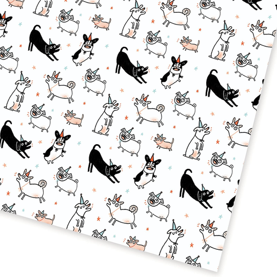 Party Dogs Gift Wrap