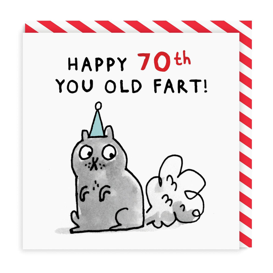 Old Fart 70 Greeting Card
