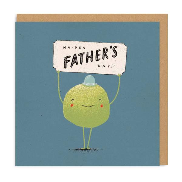 Ha-Pea Square Fathers Day Greeting Card