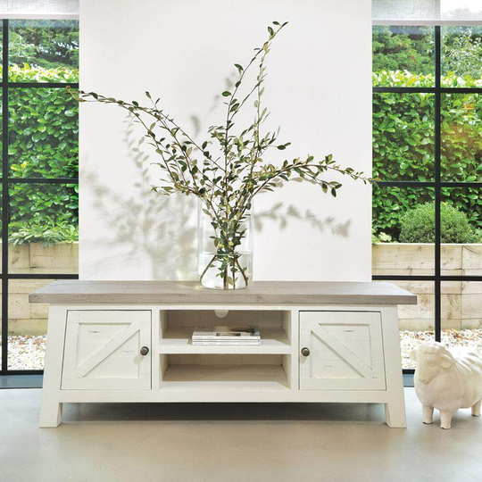 The White and Grey TV Unit