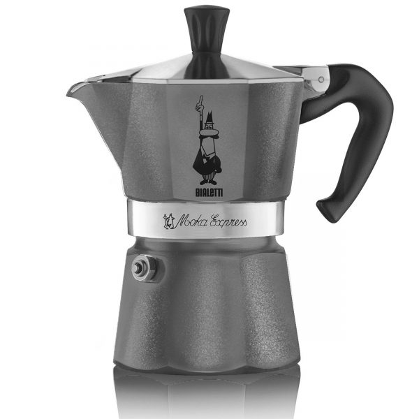 Bialetti - Moka Express Diamond 6 Cups - Antracit Grey (5313)