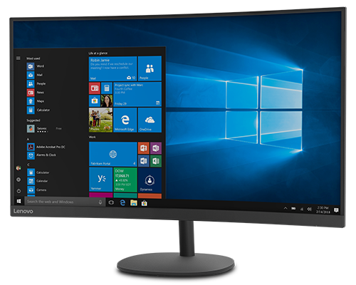 Lenovo - D32qc-20 31.5" 75Hz QHD 2560x1440 Curved Monitor