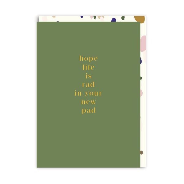 Rad New Pad Greeting Card