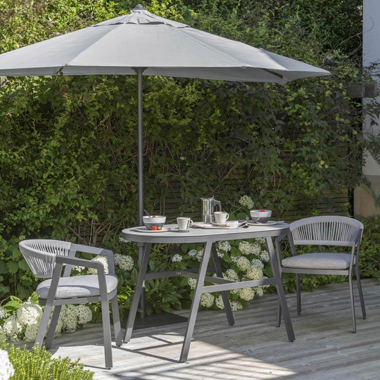 Kettler Cassis Balcony Set – Pewter Grey